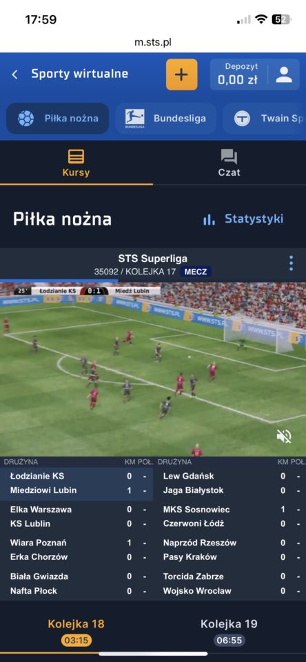 Wirtualna piłka nożna w STS STS wirtualna piłka nożna