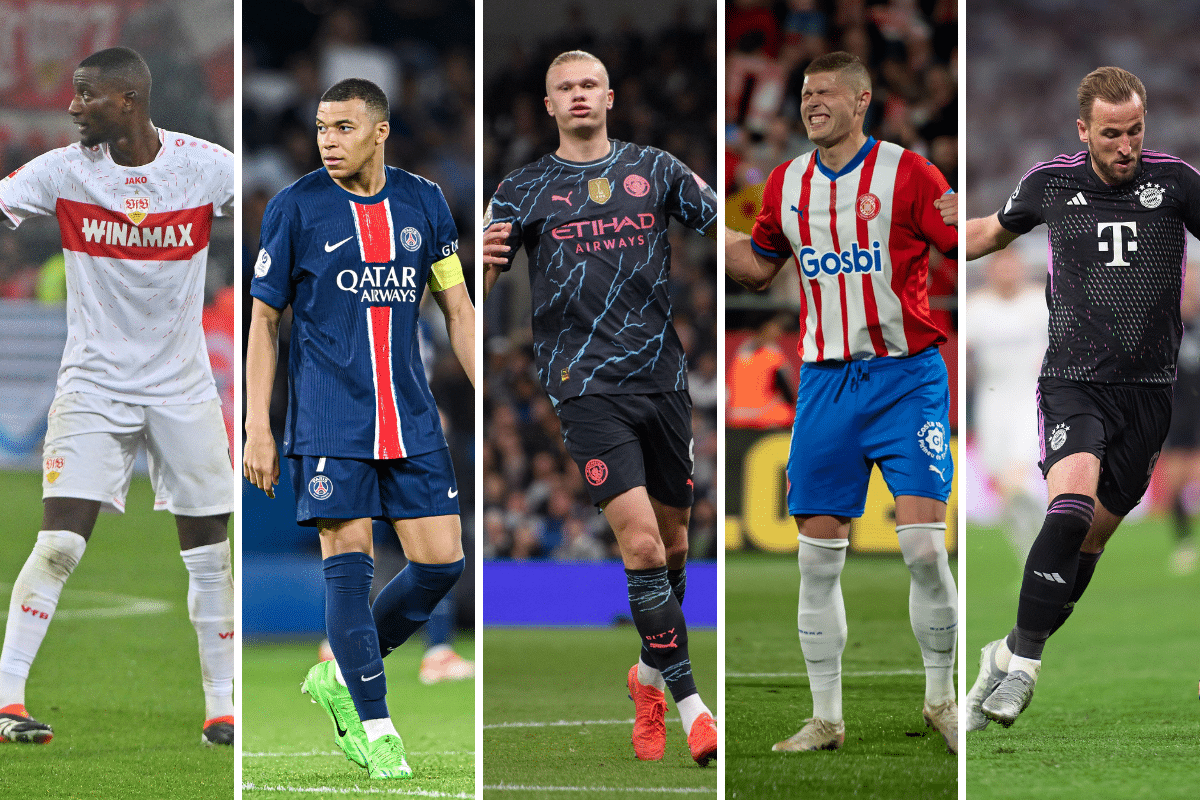 Guirassy, Mbappe, Haaland, Dowbyk, Kane