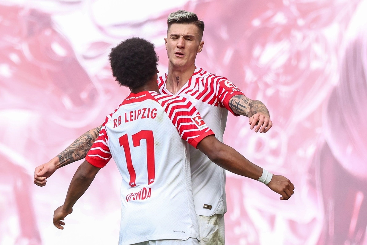 Benjamin Sesko i Lois Openda