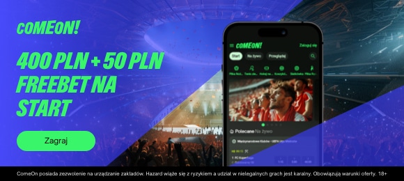 bonus cashback w comeon 100 zł bonus z kodem promocyjnym Come On