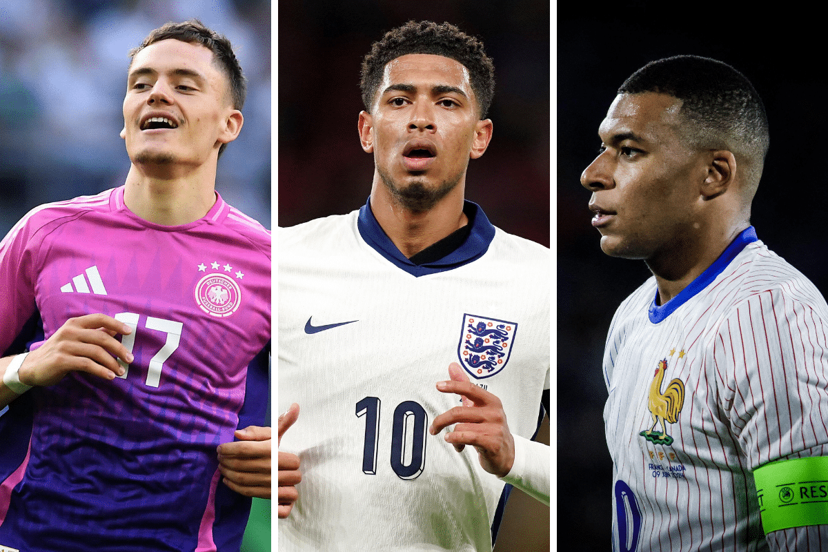 Florian Wirtz, Jude Bellingham, Kylian Mbappe