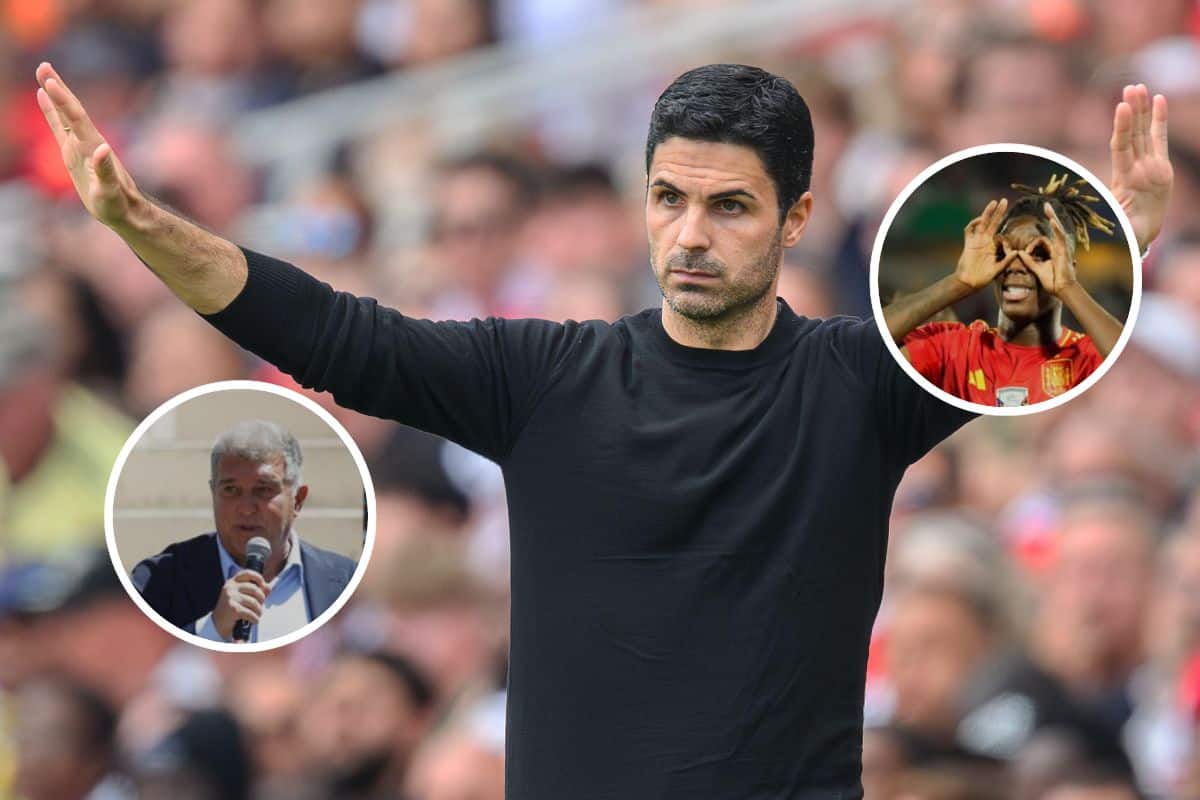 Mikel Arteta, Nico Williams i Joan Laporta