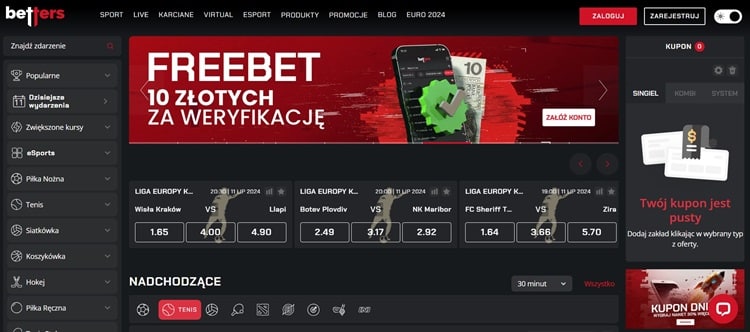 Betters nowy bukmacher w Polsce Nowy bukmacher Betters