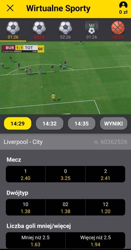 Zakłady wirtualne w Fortunie Zakłady na sporty wirtualne w Fortunie