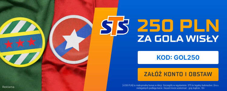 Bonus 250 zł w STS na mecz Rapid - Wisła Kraków STS bonus na spotkanie Rapid - Wisła Kraków