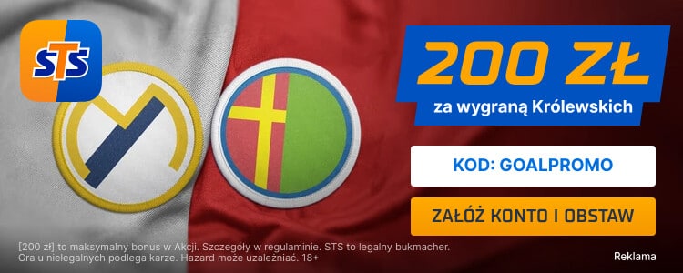 200 zł bonusu w STS na spotkanie Real Madryt - Getafe Promocja w STS na Real Madryt - Getafe