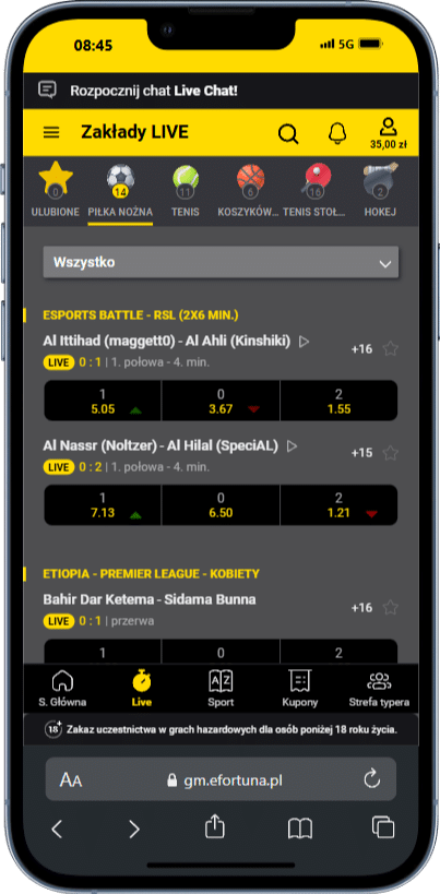 Fortuna TV transmisje meczów live