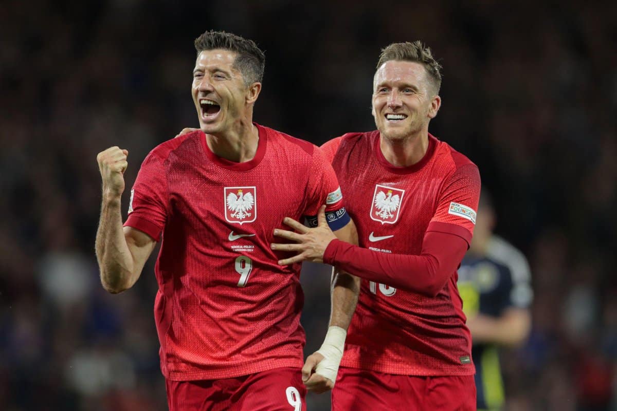 Robert Lewandowski i Piotr Zieliński