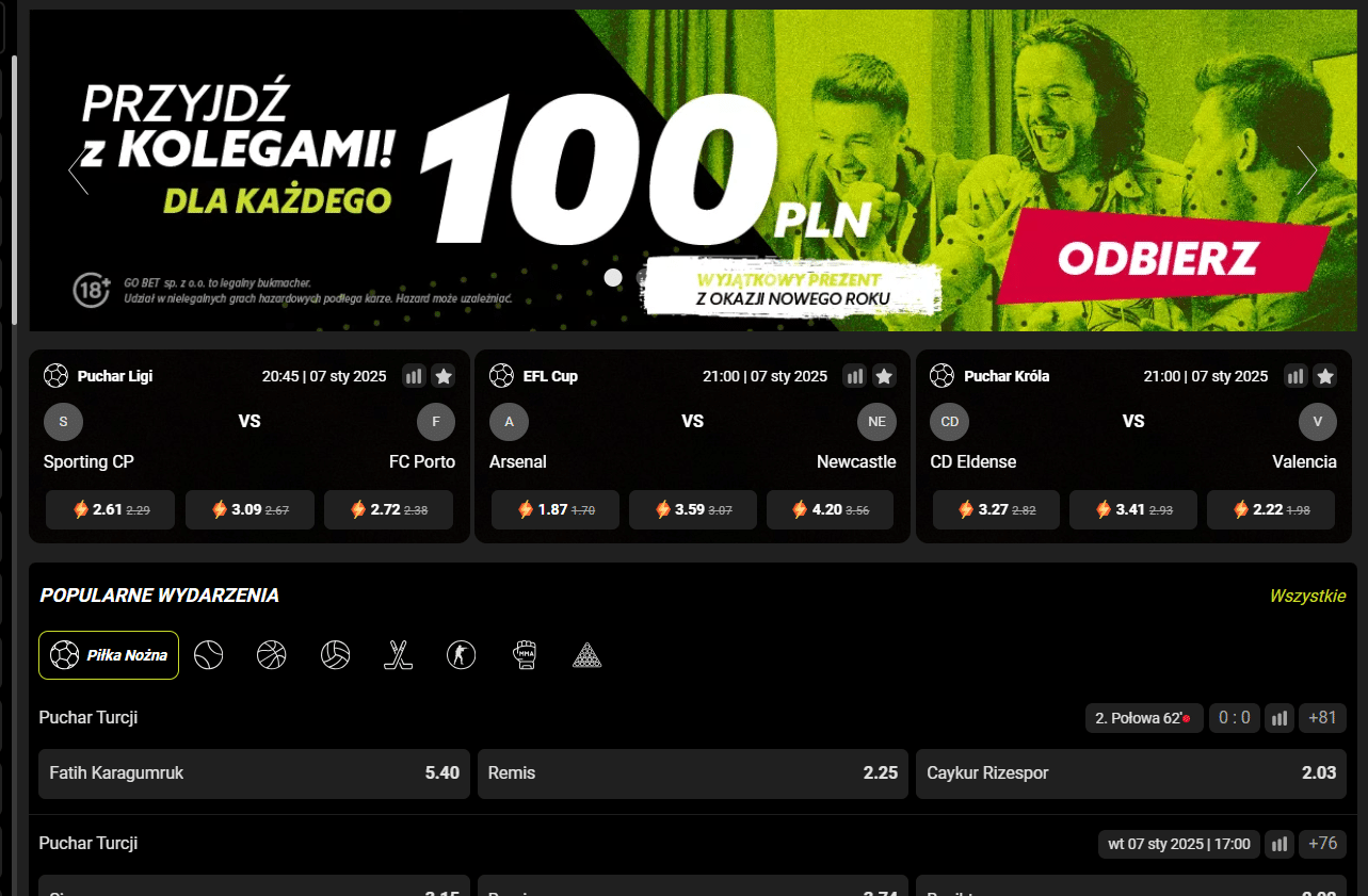 Oferta zakładów GO+bet opinie Go+Bet oferta zakładów
