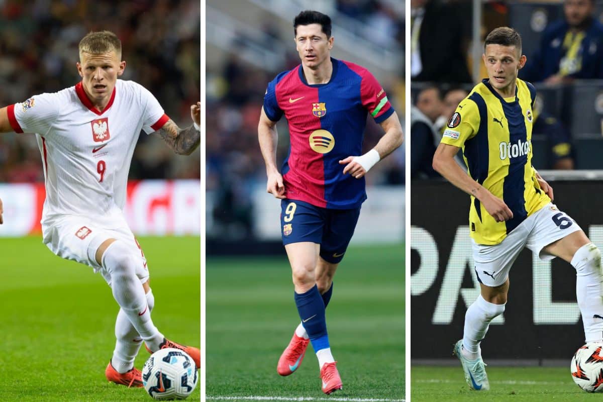 Mateusz Bogusz, Robert Lewandowski i Sebastian Szymański