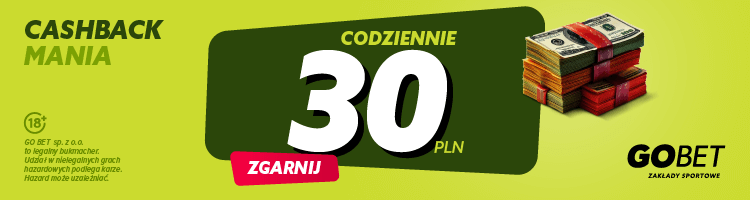 Cashmania 30 zł od GObet