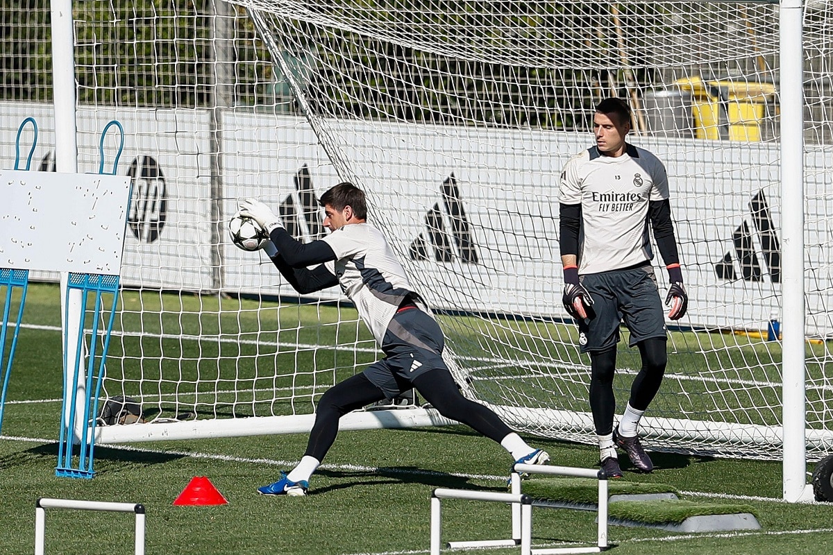Thibaut Courtois i Andrij Łunin