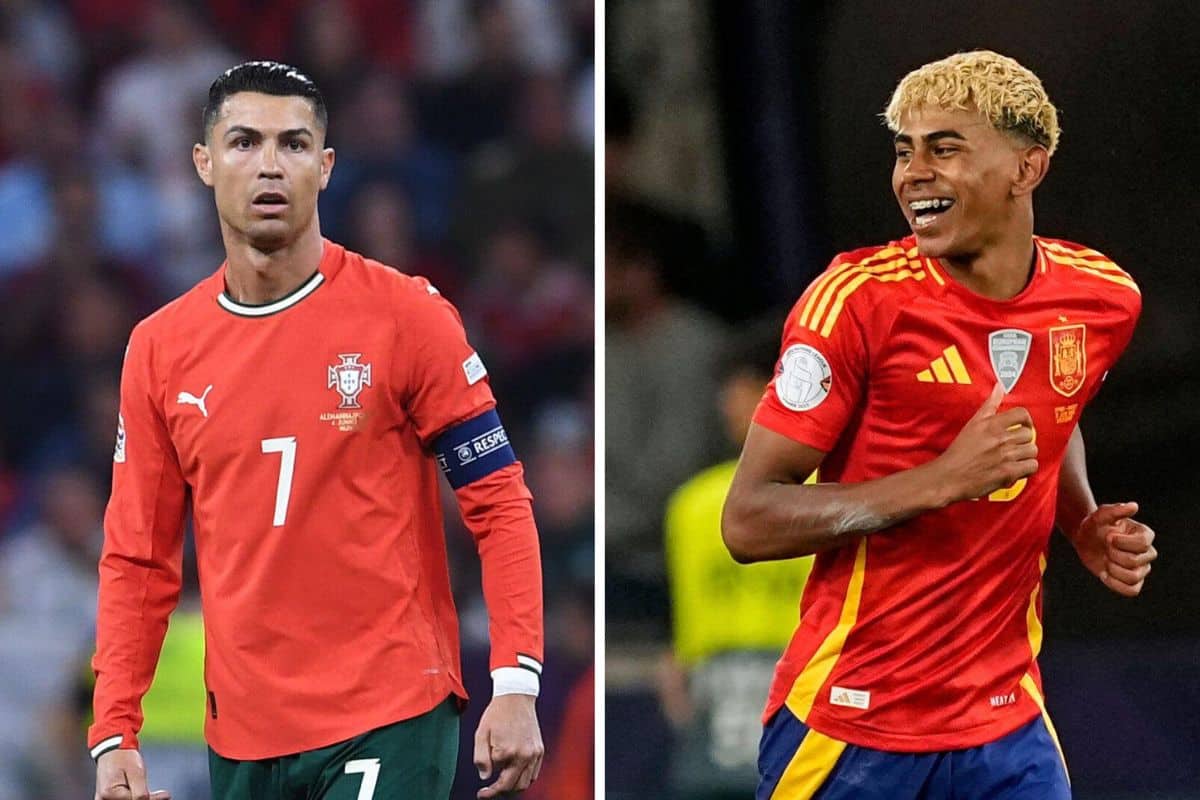 Cristiano Ronaldo i Lamine Yamal