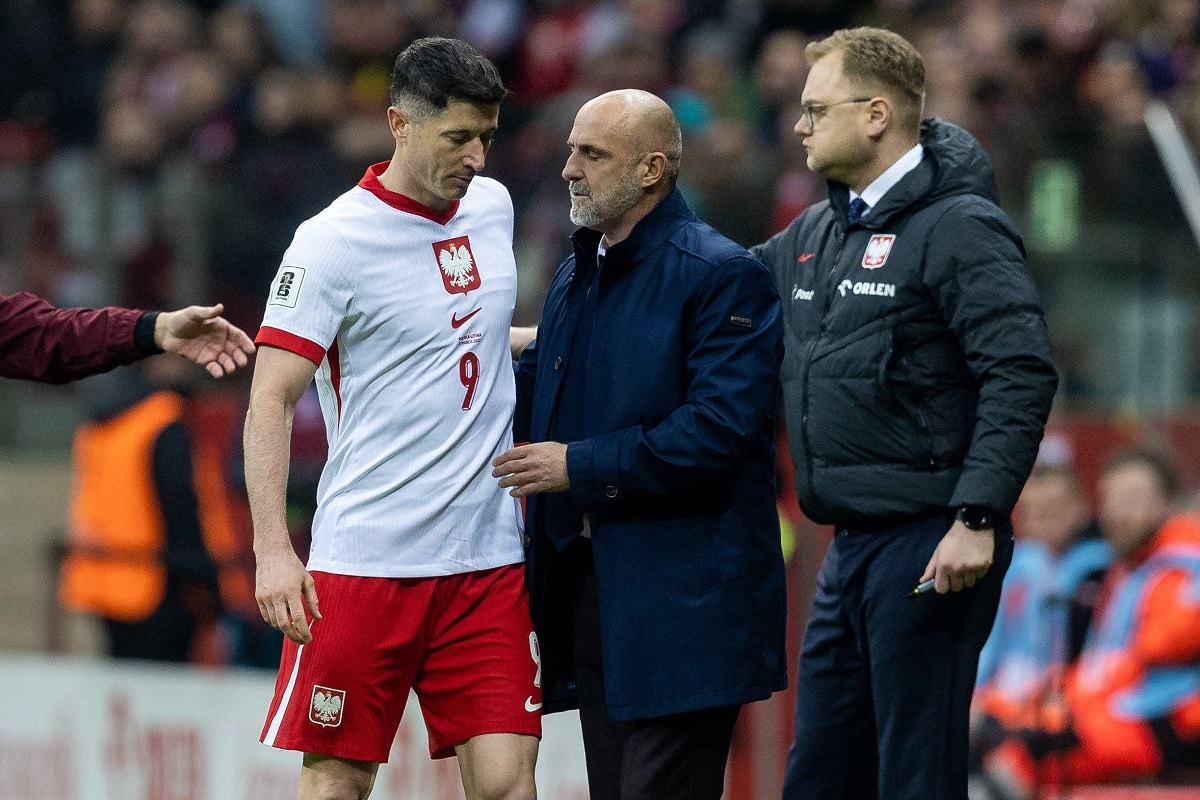 Robert Lewandowski i Michał Probierz