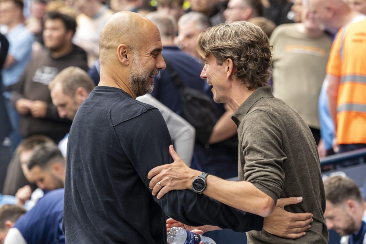 Pep Guardiola i Thomas Frank