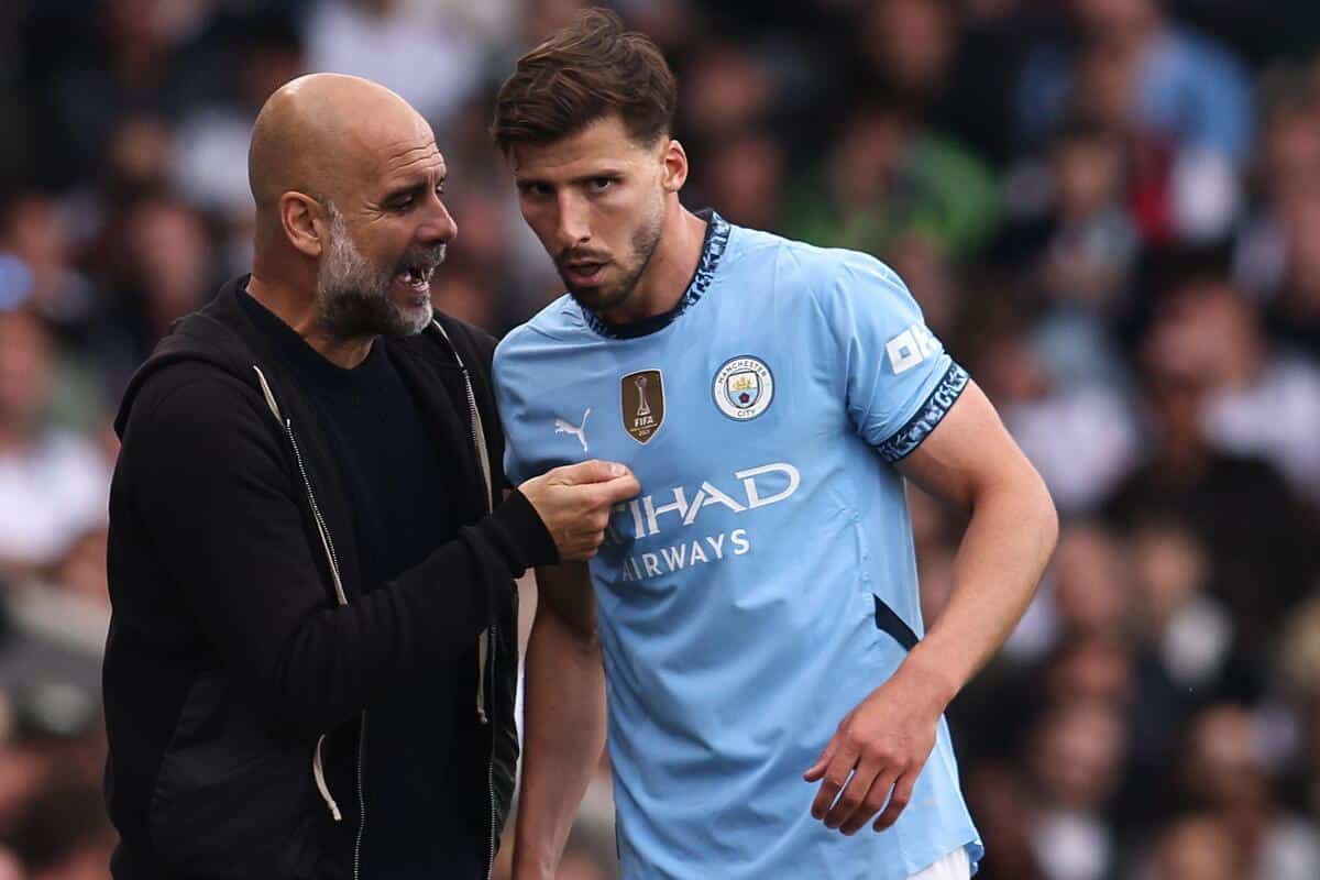 Pep Guardiola i Ruben Dias