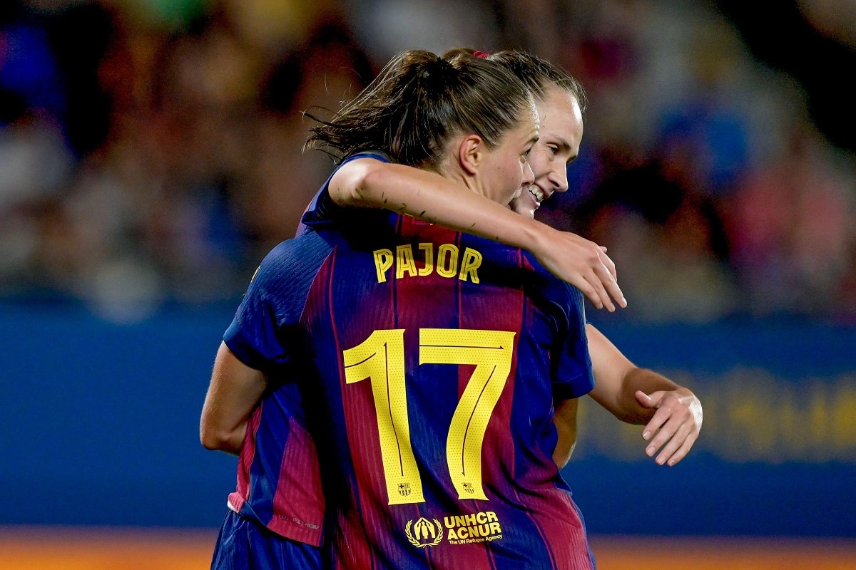 Ewa Pajor i Caroline Graham Hansen (FC Barcelona - Alhama CF)
