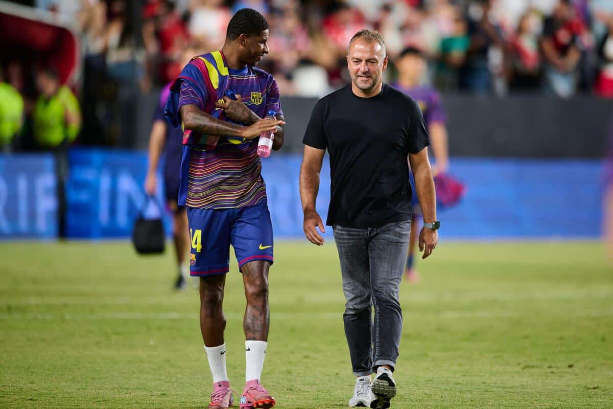 Marcus Rashford i Hansi Flick