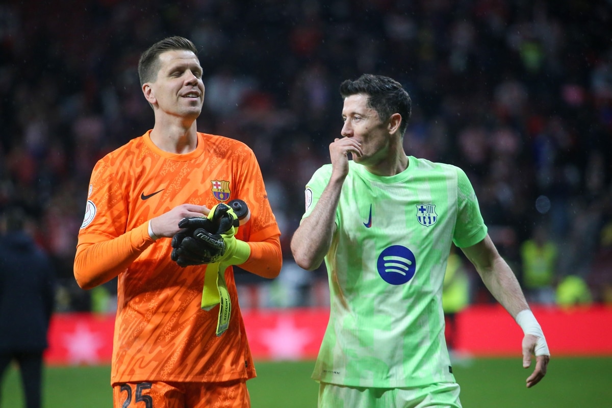 Wojciech Szczęsny i Robert Lewandowski