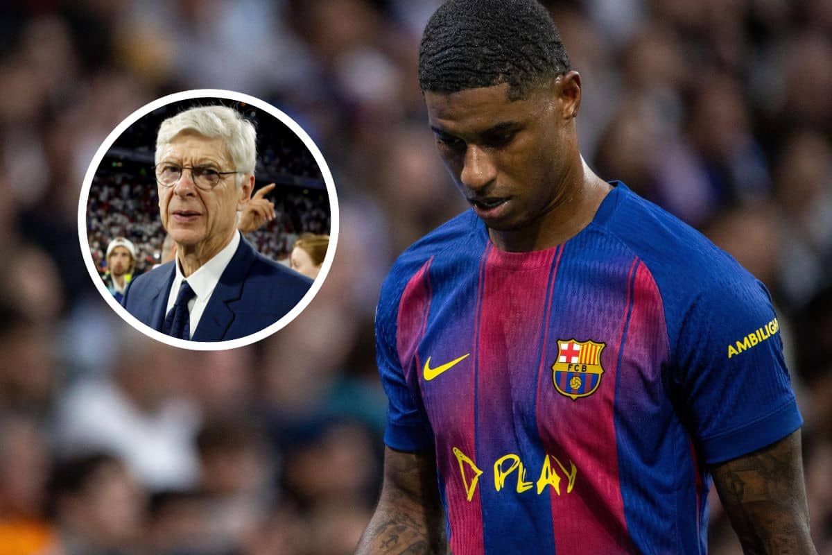 Marcus Rashford (Real Madryt - FC Barcelona) i Arsene Wenger