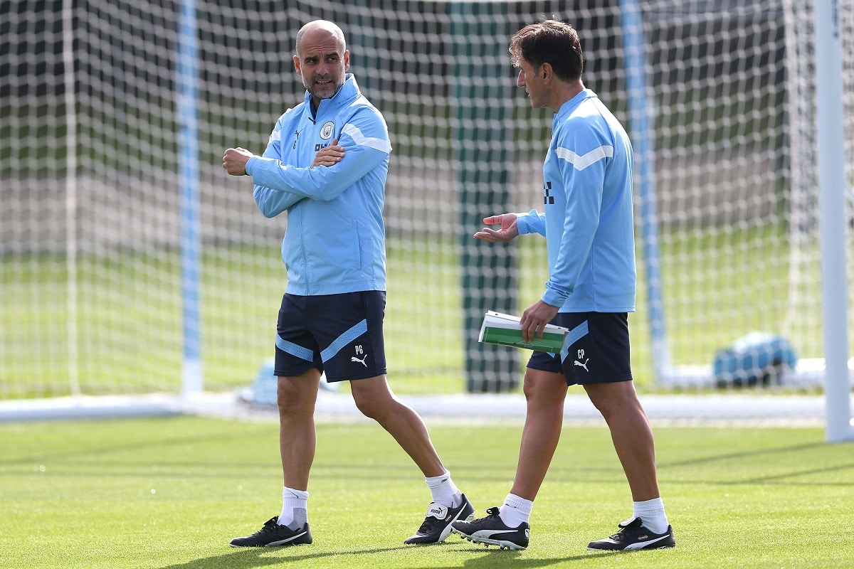 Pep Guardiola i Carles Planchart