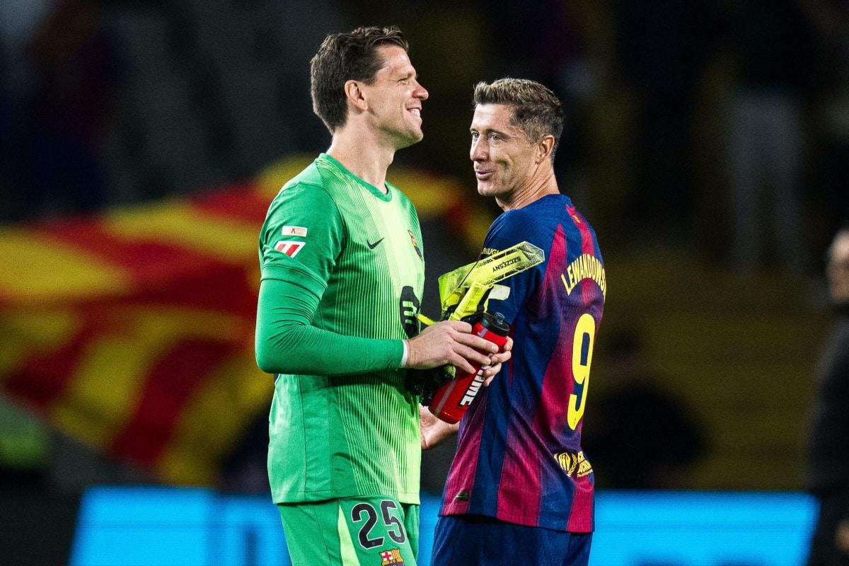 Wojciech Szczęsny i Robert Lewandowski